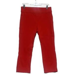 St. John's Bay Capri Pants Women's Size 10 Deep Red Orange